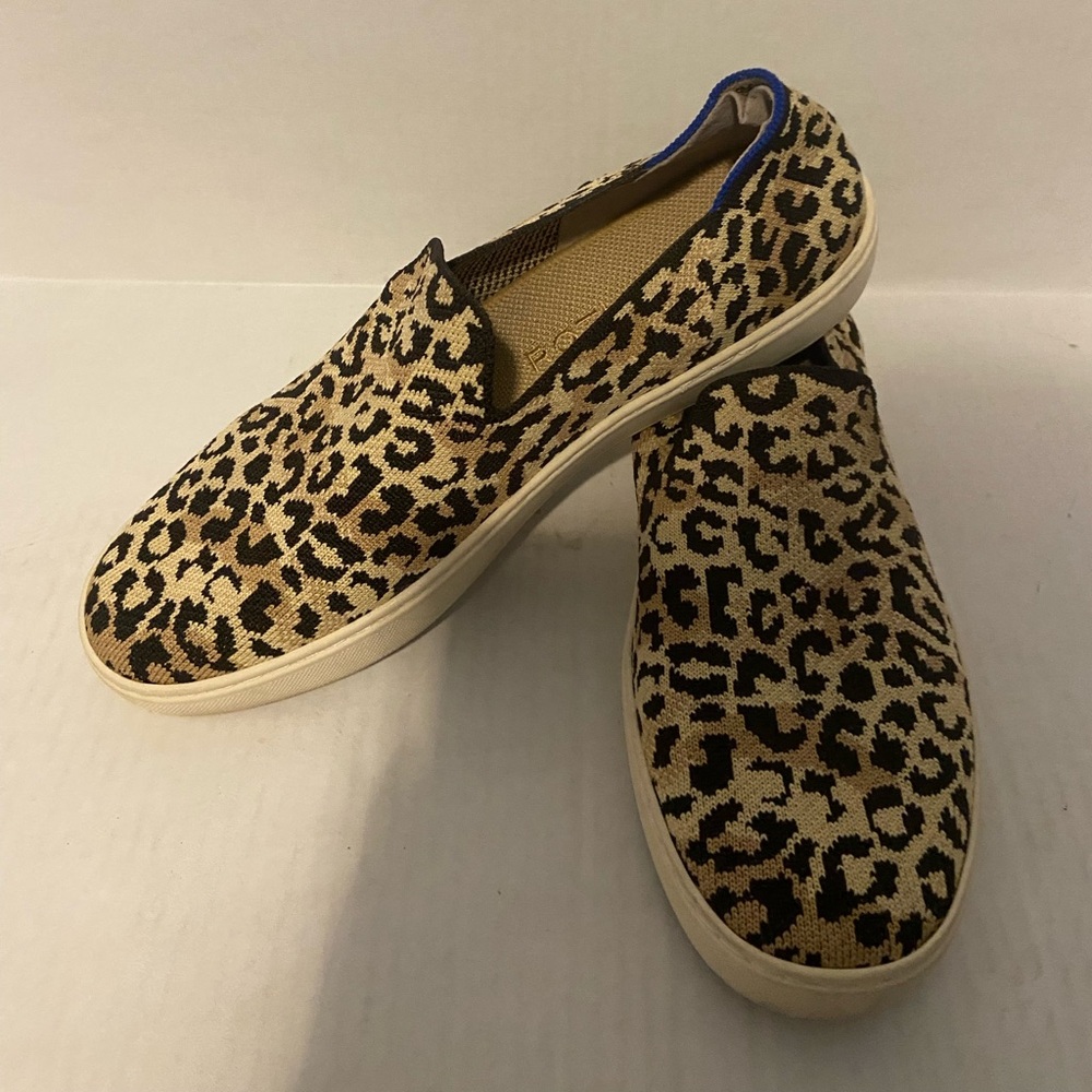 Rothy’s The Slip On Camo Cat Recycled Knit Sneakers Size 10.5